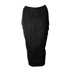 Rick Owens, falda lápiz de cuero en negro