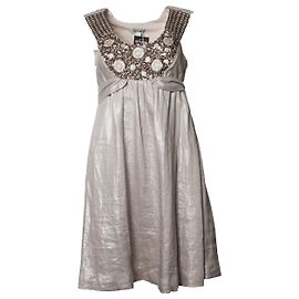 Hoss Intropia INTROPIA DE HOSS, Vestido de pedrería metalizada con lazo
