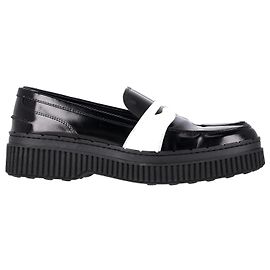 Mocassini Penny con plateau Tod's in pelle nera