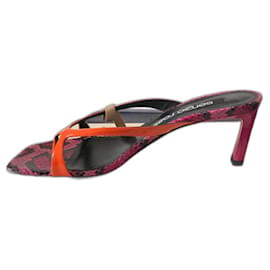 Sandali Sergio Rossi in pelle Mandarino Fuchsia