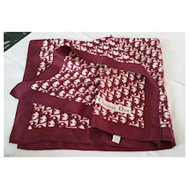 Christian Dior Dior Oblique in pura seta vintage e come nuovo (75 x 75 cm)