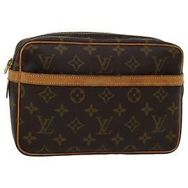 Louis Vuitton Monogram Compiegne 23 Pochette M51847 LV Auth em5784