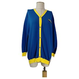 Strickjacke 5 Progress Blau Gelb Mehrfarbig Baumwolle - Autre Marque