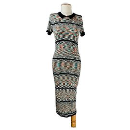 Henrik Vibskov Kleid Mehrfarbig Baumwolle Viskose