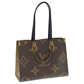 LOUIS VUITTON Monogram Reverse Giant On The Go MM Tote Bag M45321 LV Aut 62896S