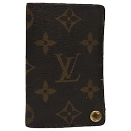 LOUIS VUITTON Monogram Porte Cartes Credit Pression Card Case M60937 auth 62413