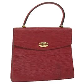 LOUIS VUITTON Borsa a mano Epi Malesherbes Rosso M52377 LV Auth bs11284