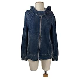 Helmut Lang Chaqueta con capucha azul