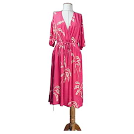 Stella Nova Rosa Blumenkleid Midi