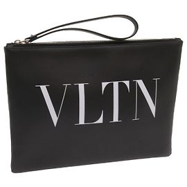 VALENTINO Pochette Pelle Nera Auth ep3342