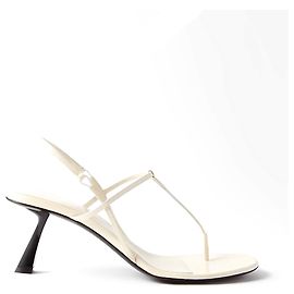 Sandalias Khaite Linden 65 de cuero Eggshell