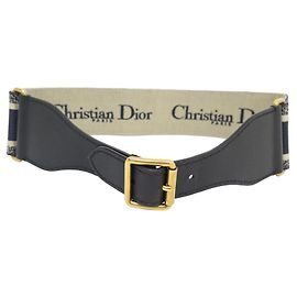 NEUER CHRISTIAN DIOR SIGNATURE GROSSER B-GÜRTEL0001CBTE T80 CANVAS-LEDERGÜRTEL