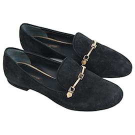 Mocassini Louis Vuitton in camoscio nero