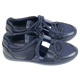 Sneakers Christian Dior in pelle blu navy