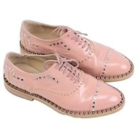 Scarpe Oxford Zadig & Voltaire in pelle rosa