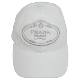 Prada Baumwollkappe Weiß