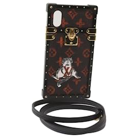 LOUIS VUITTON Transformed Monogram Cat Eye Trunk Coque iPhone M63891 auth 66181
