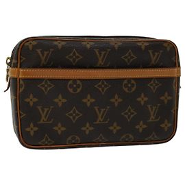 Louis Vuitton Monogram Compiegne 23 Pochette M51847 LV Auth em5782