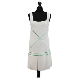 Vestido de punto blanco Bottega Veneta de viscosa