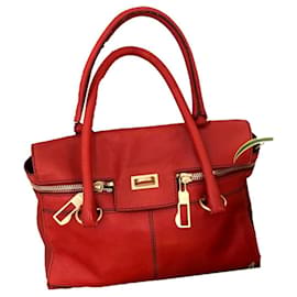 Borsa Max Mara in pelle corallo
