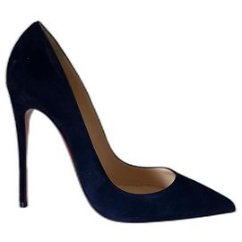 Décolleté Christian Louboutin So Kate in Scamoso Blu Navy 37