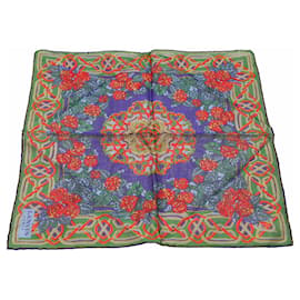 Lanvin Baumwollschal mit Blumenmuster quadratisch