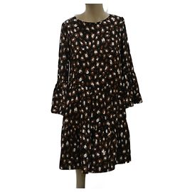 Vestido midi Marc Cain estampado de leopardo corte A