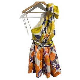 Autre Marque RAISA VANESSA Kleider T.FR 38 Leinen