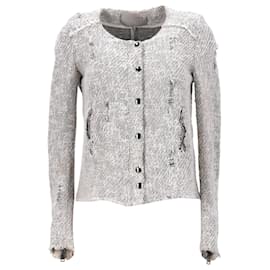Chaqueta desgastada IRO de algodón gris - Iro