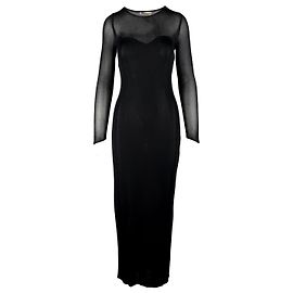 Thierry Mugler Langes Netzkleid von Mugler