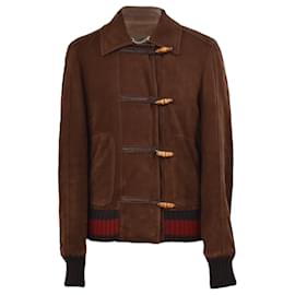 Chaqueta Gucci de ante marrón M