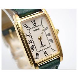 Autre Marque Reloj Seiko unisex - vintage con pulsera verde