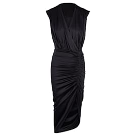 Vestido de seda negro Casela de Veronica Beard