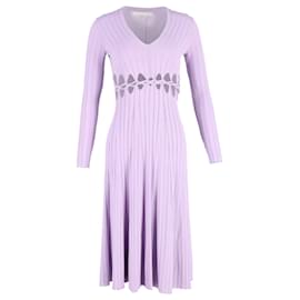Autre Marque Vestido trenzado de viscosa violeta Pinnacle de Dion Lee