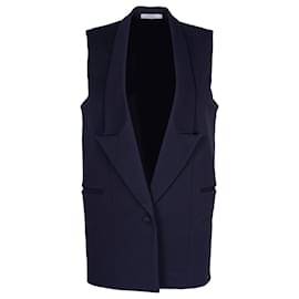 Gilet blazer senza maniche Givenchy in cotone blu navy