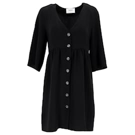 Knöpftes Kleid von Ba&Sh aus schwarzem Polyester