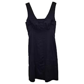 Philosophy Di Alberta Ferretti Minivestido sin mangas en lana azul marino