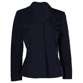 Blazer à simple boutonnage Prada en polyester noir