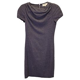 Isabel Marant Etoile Vestido com gola redonda em lã cinza