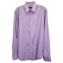 Camicia elegante stampata Boss By Hugo Boss in cotone viola