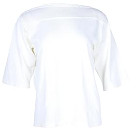 Top de punto Hermes de algodón y viscosa color crema - Hermès