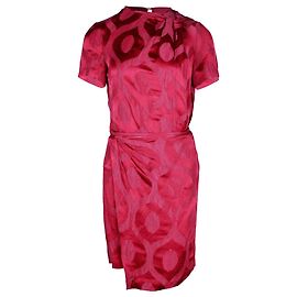 Isabel Marant Servane Mini-Wickelkleid aus roter Viskose