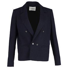 Casaco forrado Ba&Sh em viscose azul marinho