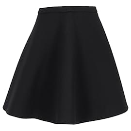 Falda acampanada por encima de la rodilla de Neil Barrett en viscosa negra