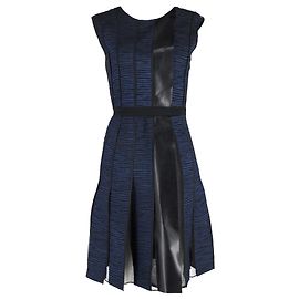 Vestido sin mangas con paneles Sportmax en algodón azul