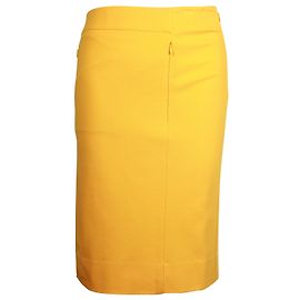 Falda lápiz Diane Von Furstenberg en viscosa amarilla