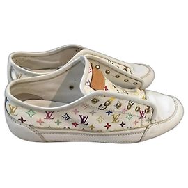 Louis Vuitton Sneaker aus Leder mehrfarbig