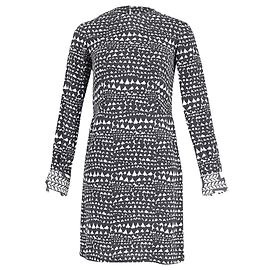 Stella Mc Cartney Abito tubino stampato di Stella McCartney in poliestere bianco e nero
