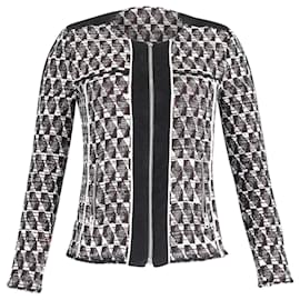 Giacca in tweed Iro Kamber in cotone bianco e nero