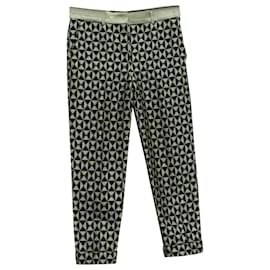 Haider Ackermann bedruckte schmal geschnittene Leggings aus schwarz-weißer Baumwolle